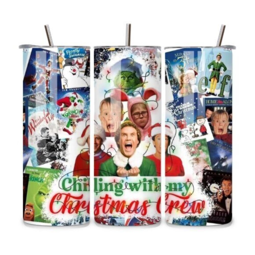 Christmas Movies 20oz Stainless Steel Tumbler